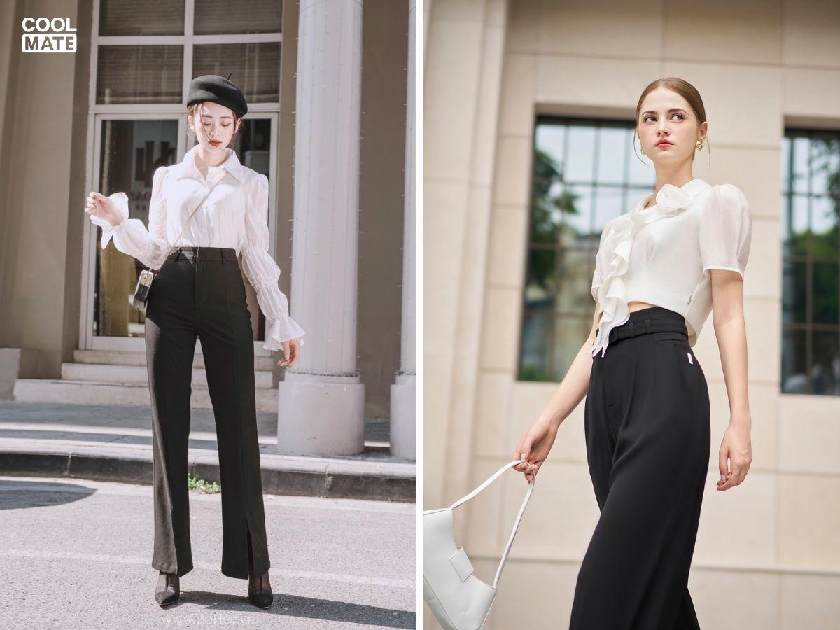 Nên chọn giày Moca hài hòa với quần tây và áo cách điệu