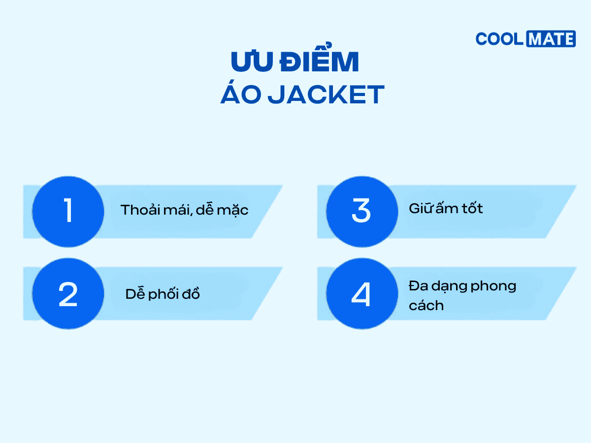 Một vài ưu điểm của áo khoác jacket nam 