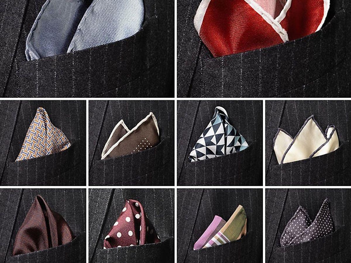 Pocket squares có nhiều họa tiết khác nhau