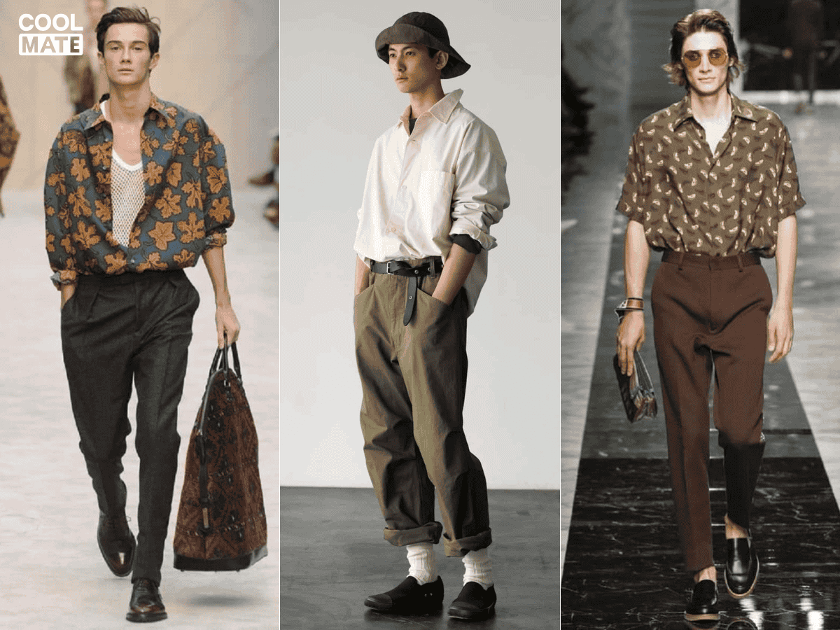 Áo sơ mi Vintage nam - Sét đồ cơ bản cho phong cách Vintage