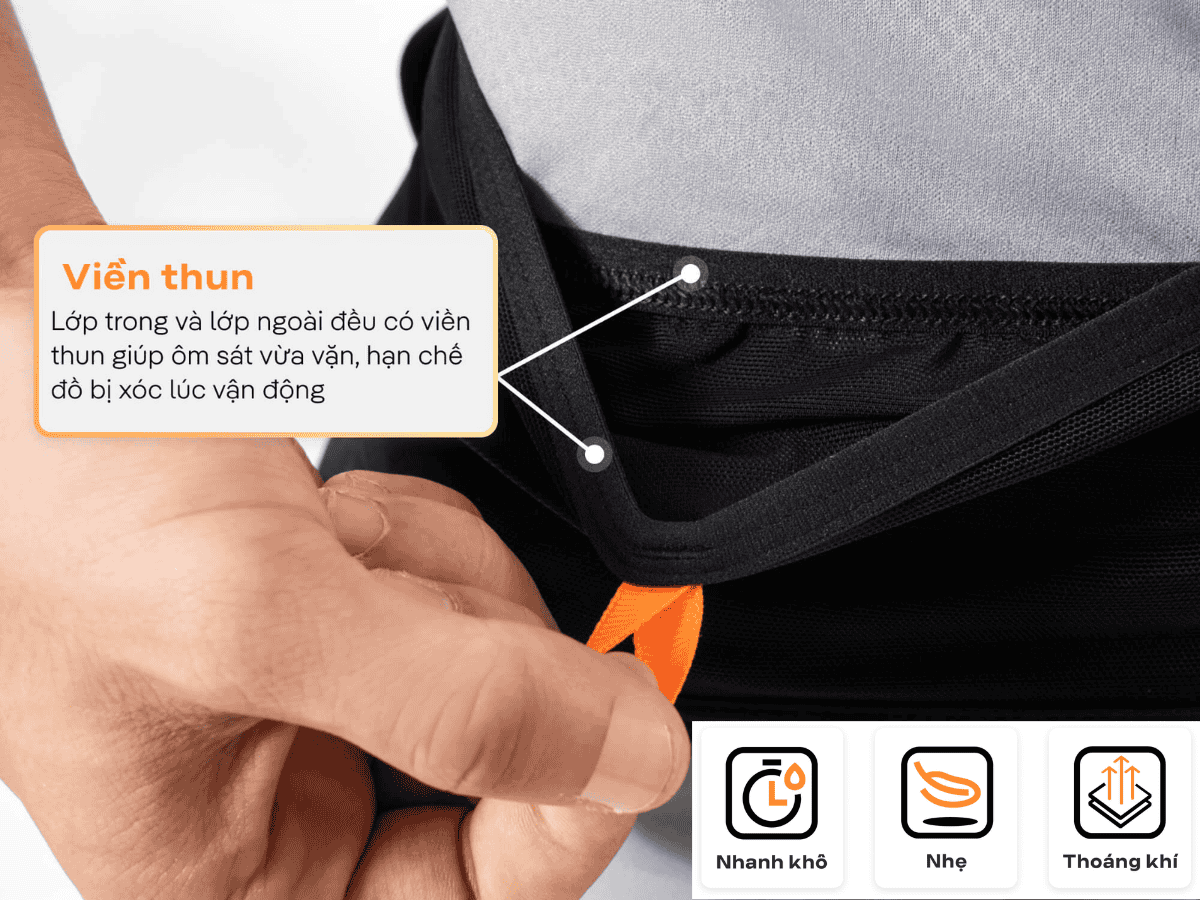 Chọn chất liệu vải nhanh khô, thoáng khí 