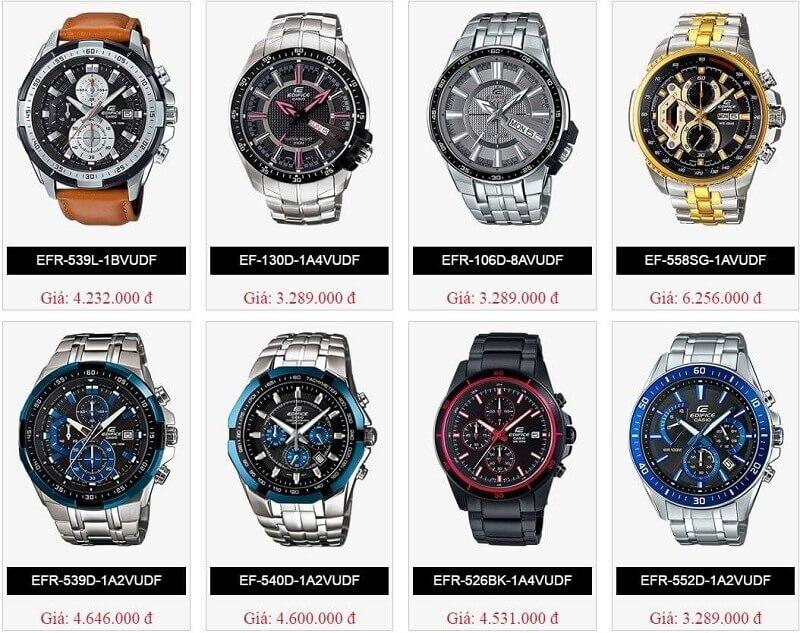 giá đồng hồ casio chính hãng