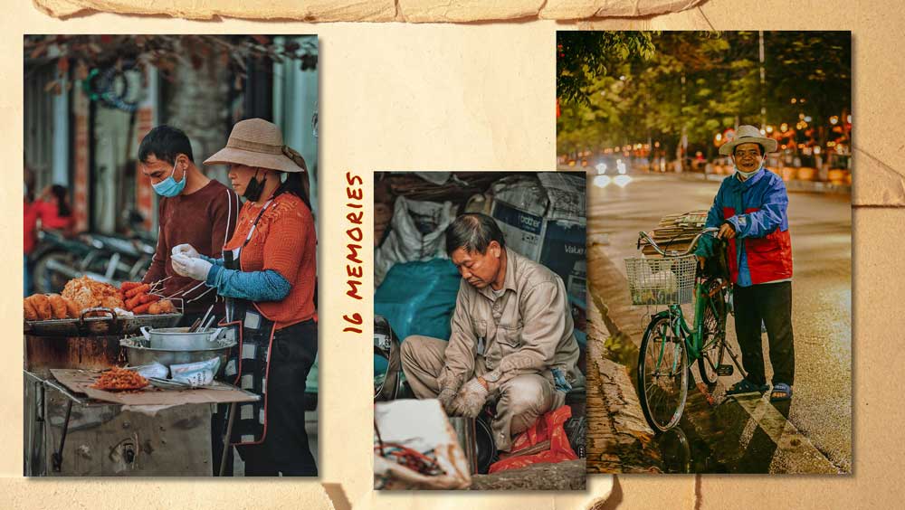 Hình ảnh người dân lao động Hải Phòng, dự án 16 Memories