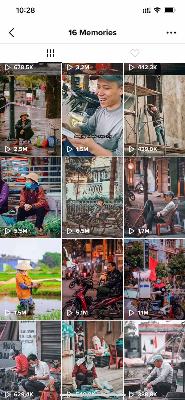 Hình ảnh người dân lao động Hải Phòng, dự án 16 Memories