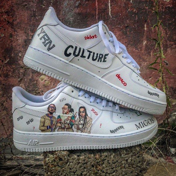 Mẫu giày Nike Air Force 1 x Migos custom