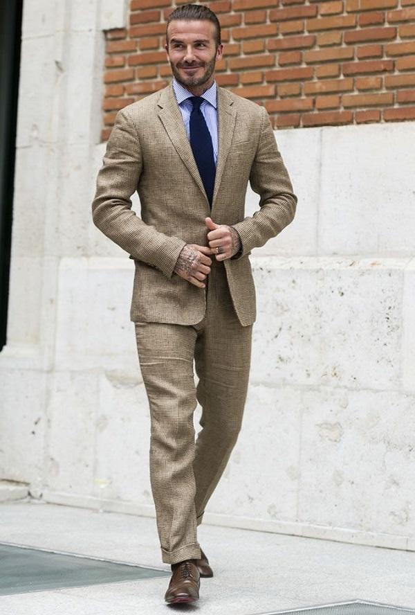Suit linen màu ghi trẻ trung, lịch lãm