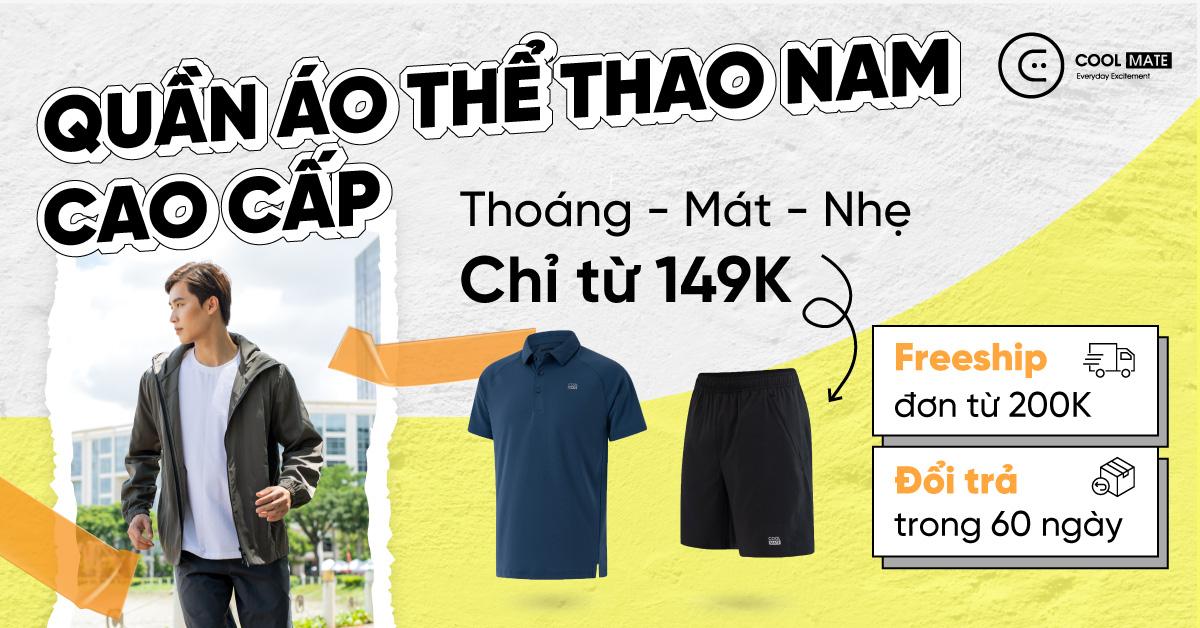 Banner đồ thể thao nam