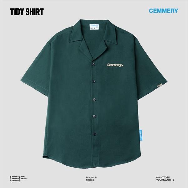Áo oversize bán chạy nhất Shopee kiểu sơ mi tay ngắn của nhà Cemmery