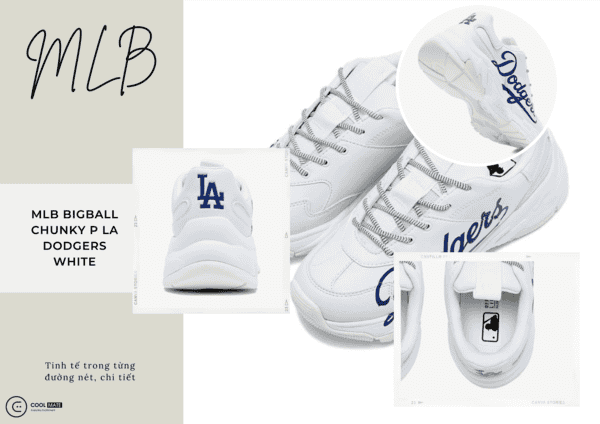 Bigball Chunky P LA Dodgers White là một trong những siêu phẩm MLB