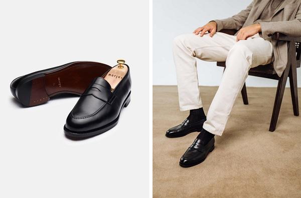 giày lười nam đi với quần jean 