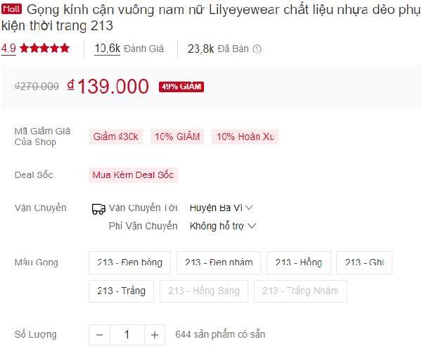 Gần 24k sản phẩm đã được bán