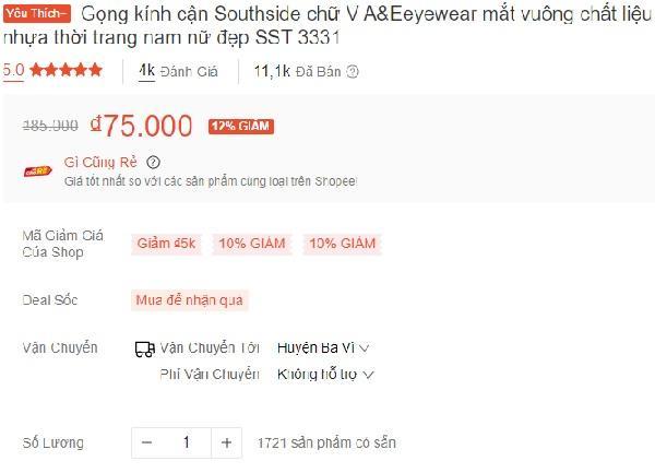 Được nhiều bạn nam yêu thích