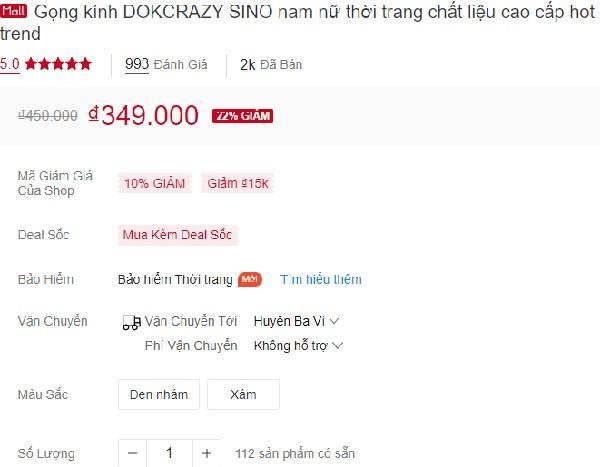 Nổi bật với khoảng 2k sản phẩm bán ra