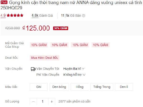 11,6k sản phẩm đã bán ra
