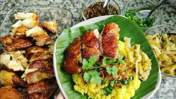 Xôi gà hấp dẫn