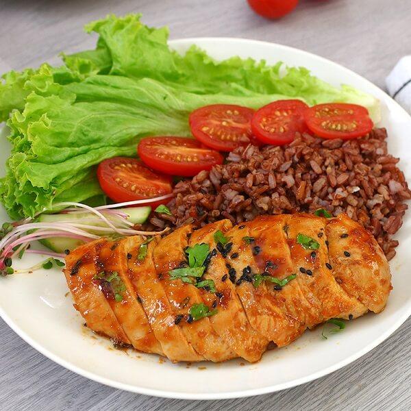 Cơm gạo lứt và các món luộc
