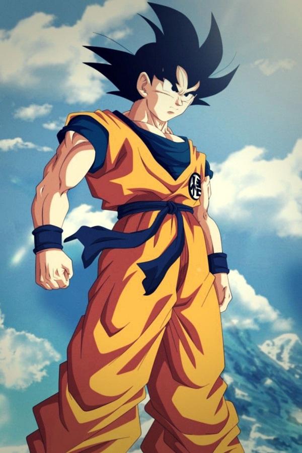 Son Goku với trang phục quen thuộc trong Dragon Ball