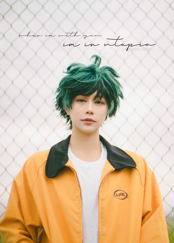 Cosplay Midoriya Izuku với trang phục anh hùng