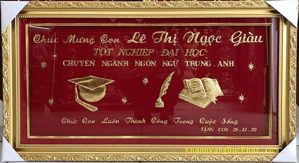Khánh vàng là món quà tốt nghiệp độc đáo, ý nghĩa