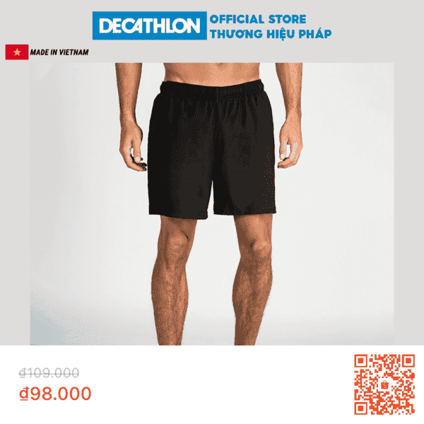 Short thể thao DOMYOS FST100 Decathlon. (Lưu ý: Quét mã QR xem sản phẩm)