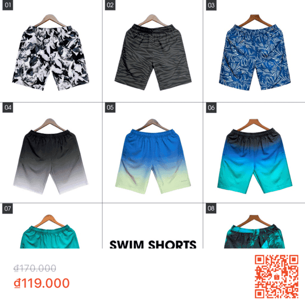 Short thể thao đi biển Guzado