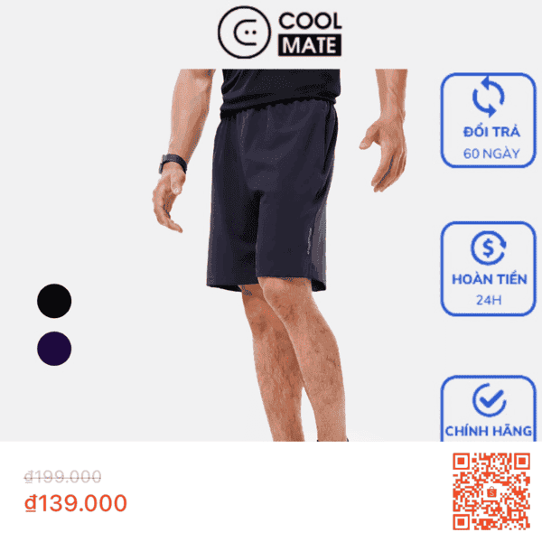 Quần short thể thao Max Ultra Short Coolmate