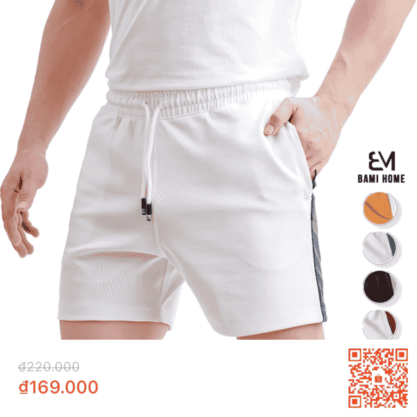 Quần short nỉ đùi thể thao thun poly BAMI HOME