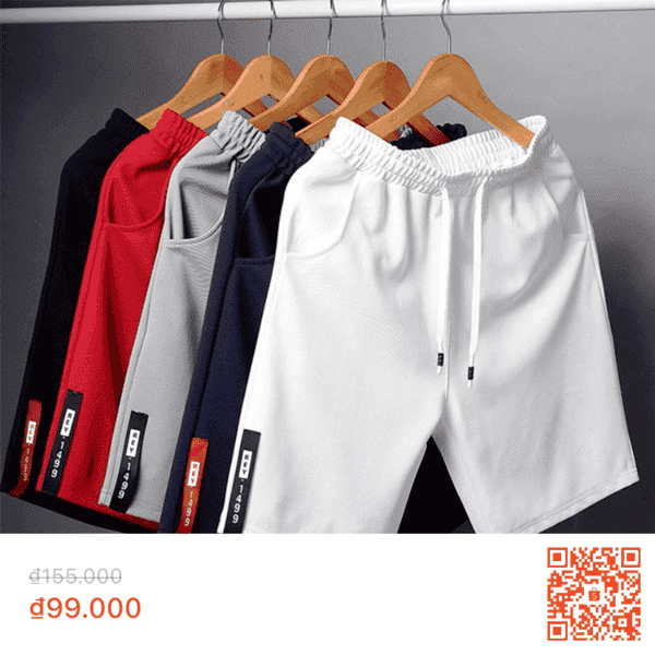 Short đi biển dây rút conwe.vn. (Lưu ý: Quét mã QR xem sản phẩm)