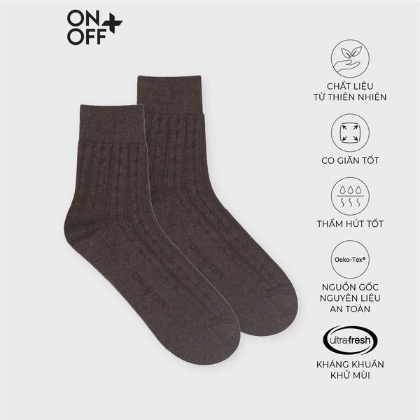 Tất nam Onoff được làm từ 100% cotton tự nhiên mềm mịn, thấm hút mồ hôi tốt