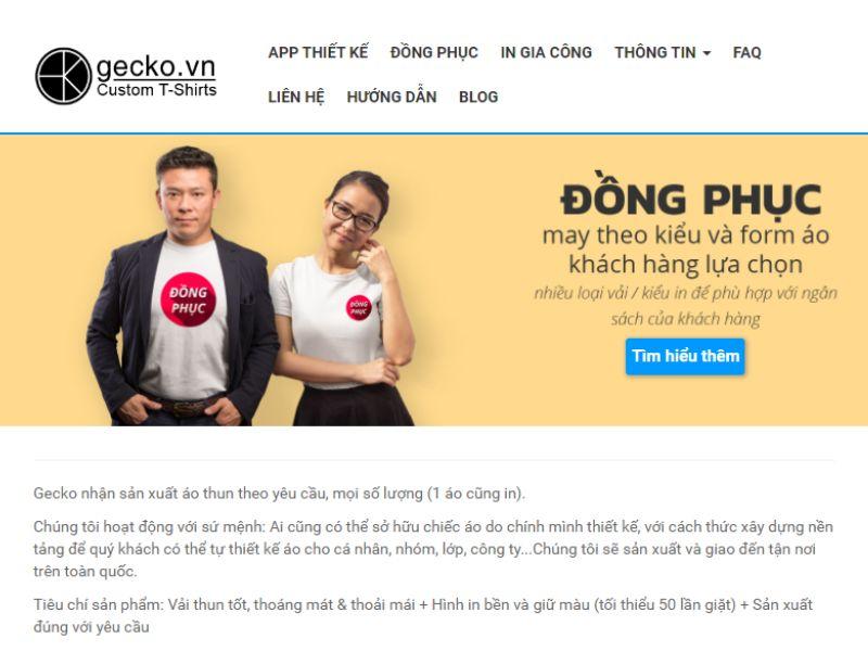 Gecko.vn chuyên in đồng phục sự kiện chất lượng