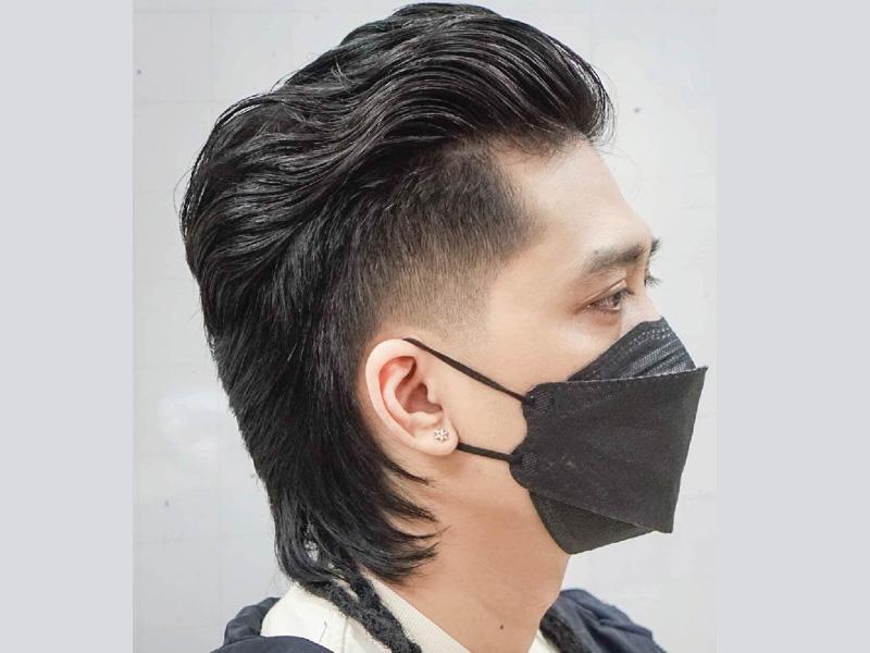 Kiểu tóc mullet gáy nhọn