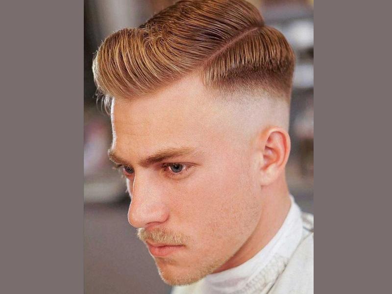 Kiểu tóc side part gáy nhọn