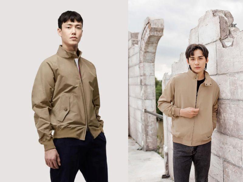Cách phối đồ với áo khoác Harrington jacket nam 