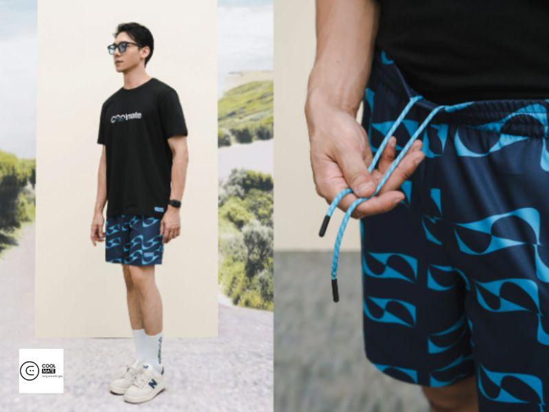 mix đồ cùng quần short nam đi biển