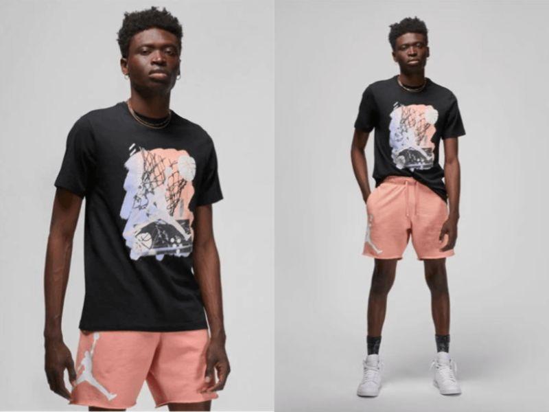 phối đồ cùng quần short nam đi biển