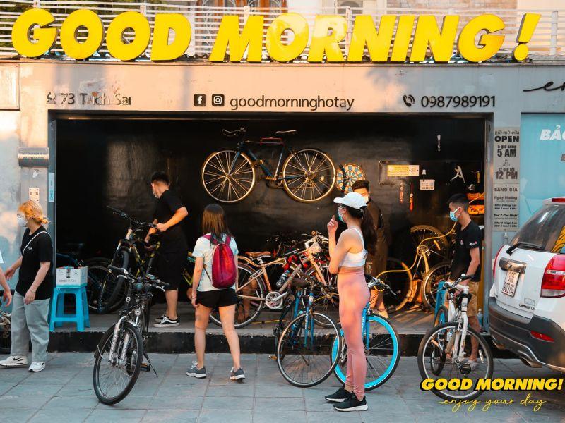 Thuê xe đạp Hồ Tây tại Good Morning