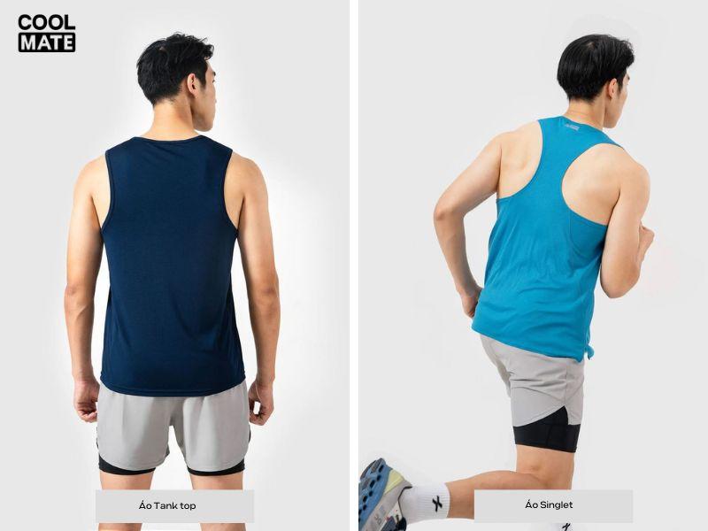 Áo Singlet và áo Tank Top có nhiều điểm tương đồng như thiết kế sát nách năng động, thoải mái