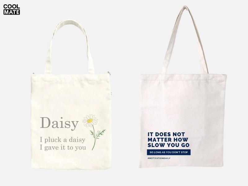 Túi tote in quote thể hiện cá tính riêng của chủ nhân