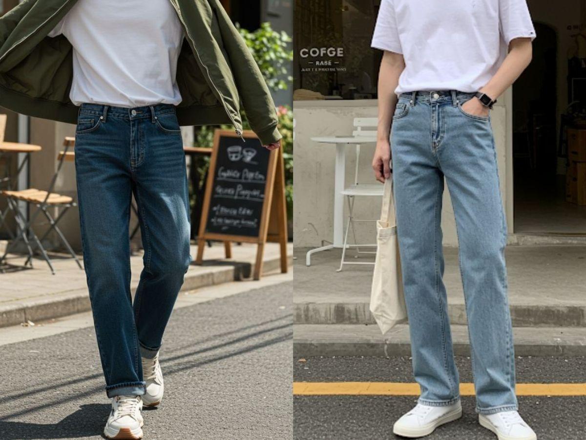Sneaker là lựa chọn an toàn và phù hợp nhất khi phối với quần jean ống rộng
