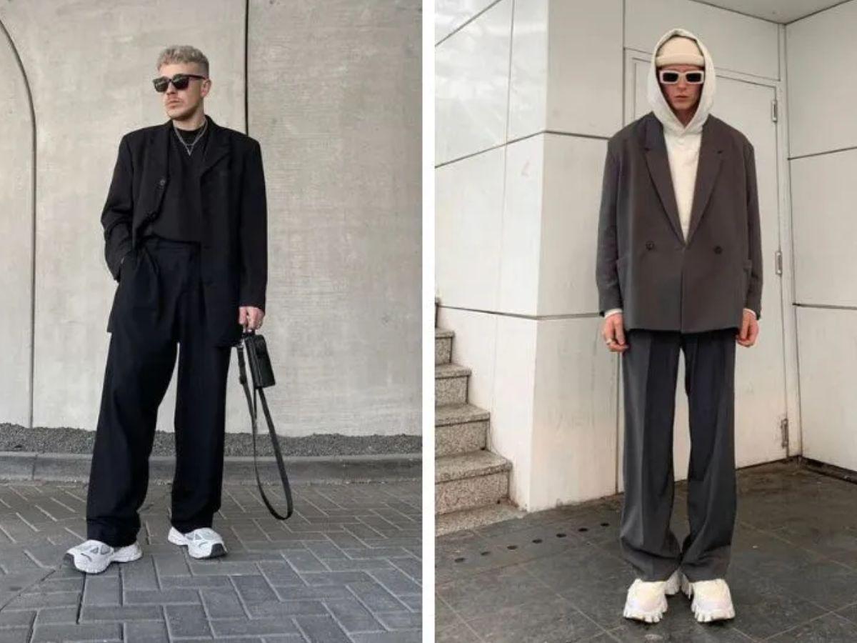 Phối Đồ Vời Giày Balenciaga Nam Cùng Quần Kaki