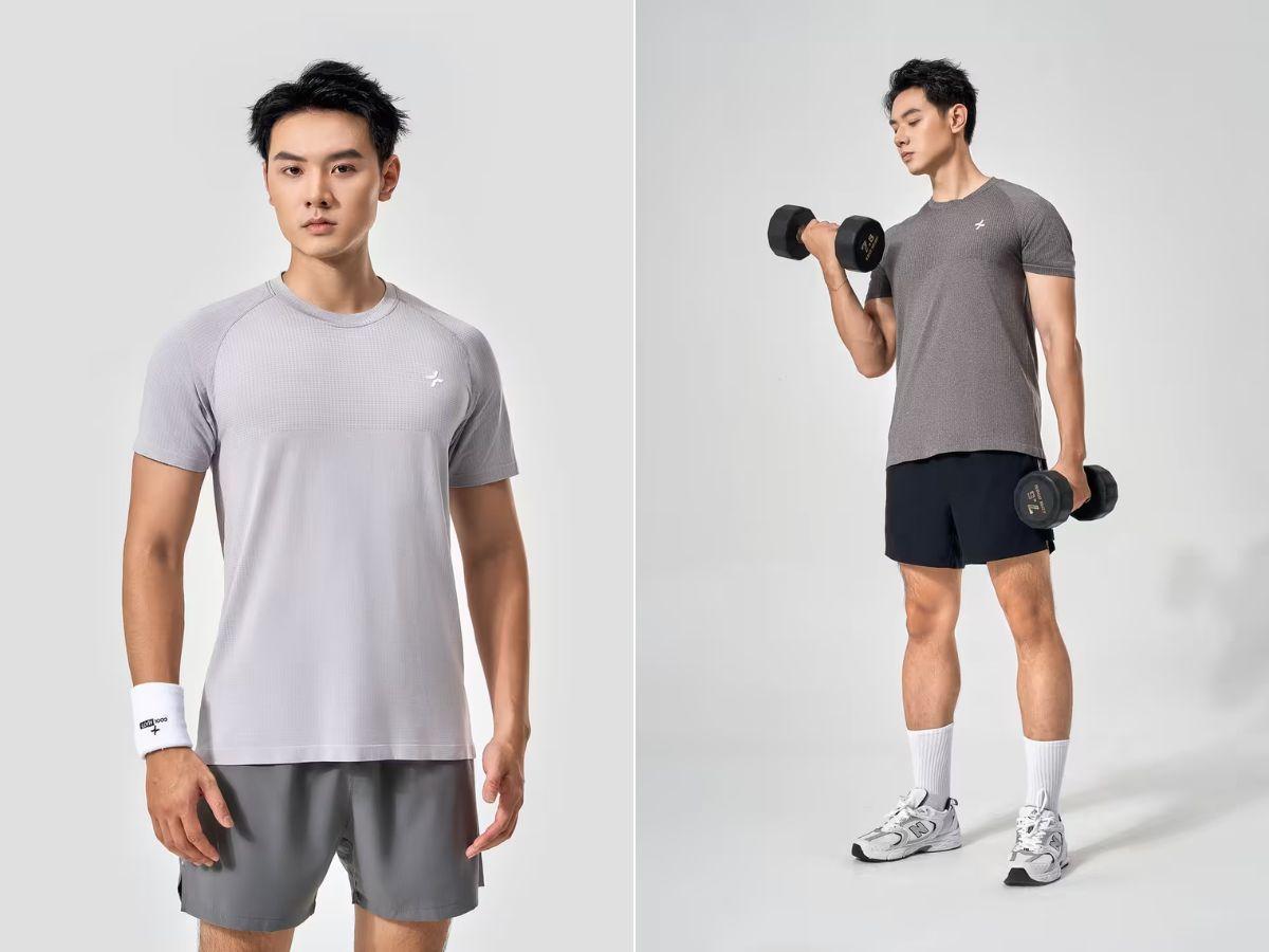 Áo Tshirt Training Seamless Body Mapping có chất liệu bền bỉ, co giãn