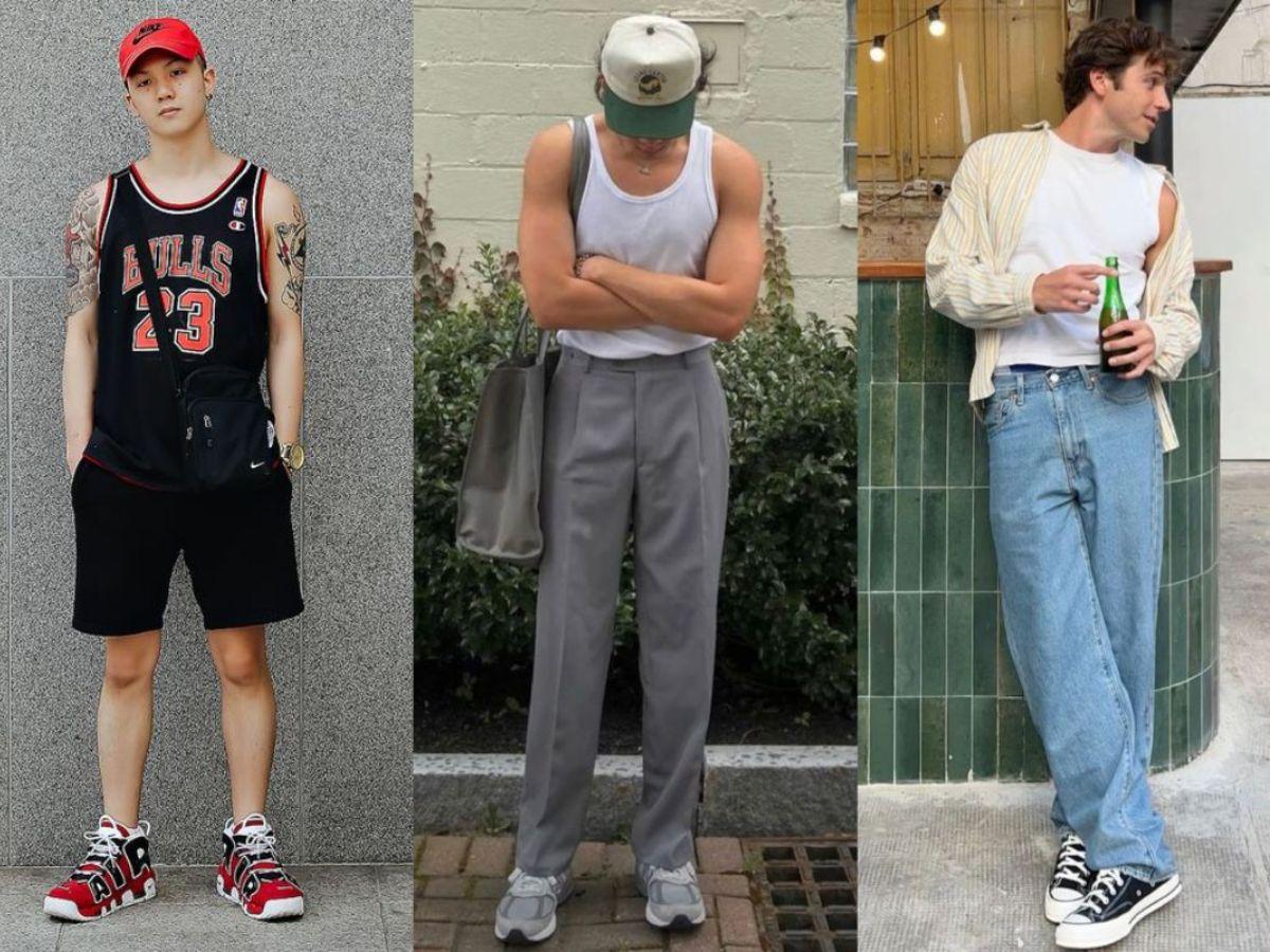 Các dáng áo ba lỗ nam phổ biến hiện nay