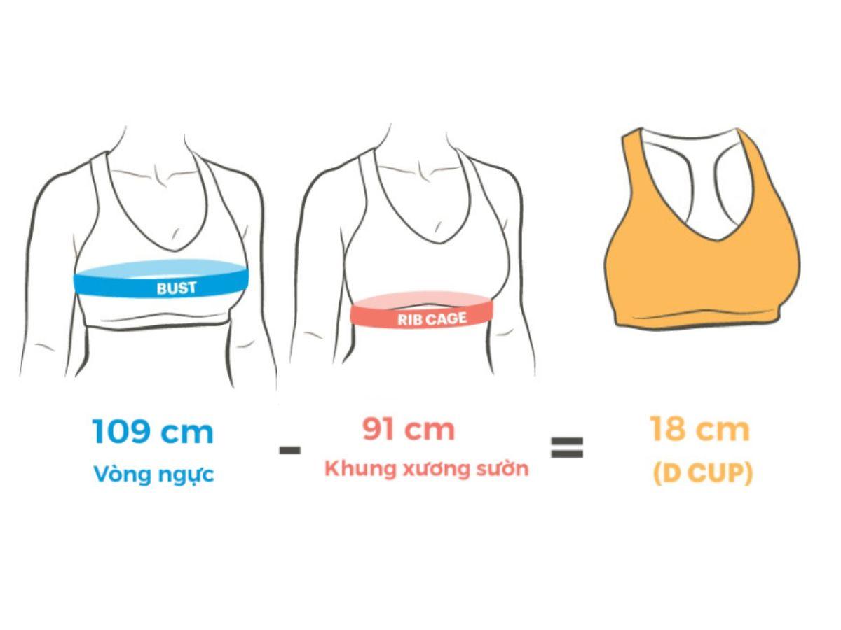 Hướng dẫn đo size bra thể thao chuẩn