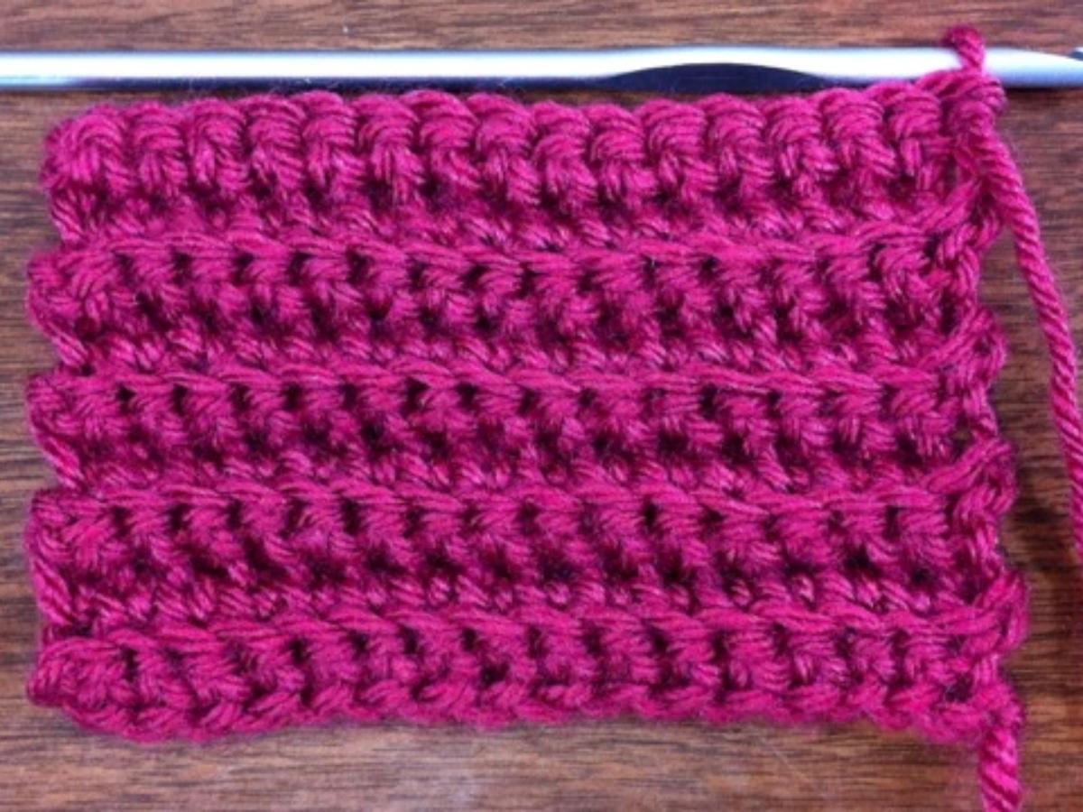 Mũi đơn tạo ra một bề mặt đan khít nhau, chắc chắn