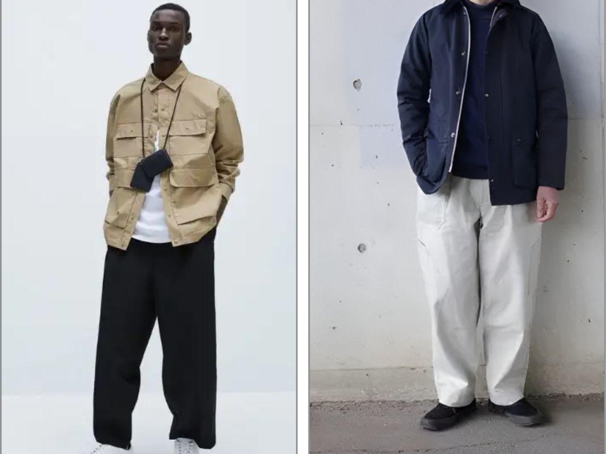 Áo khoác kaki nam cùng quần baggy khỏe khoắn 
