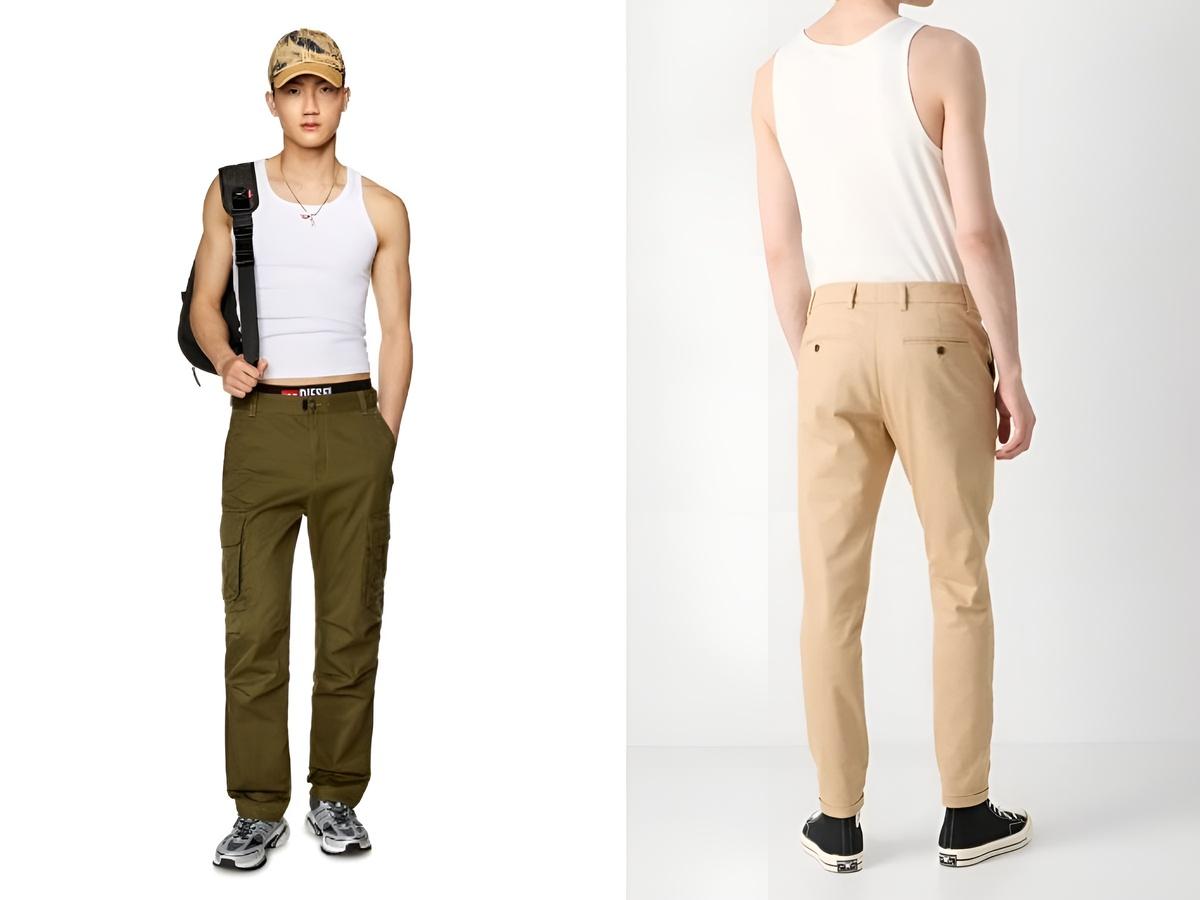 Phối áo tanktop cùng quần kaki