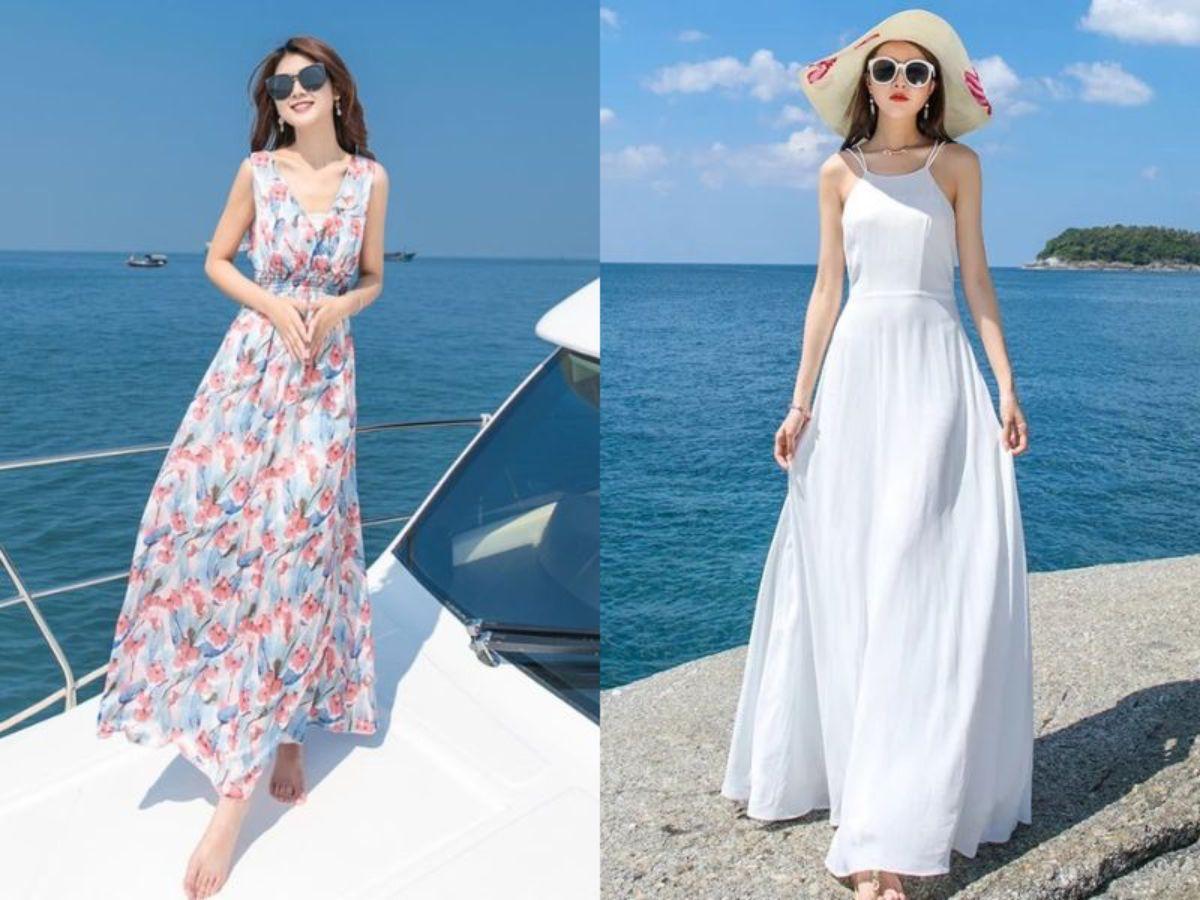 Váy maxi là lựa chọn hoàn hảo cho những ngày hè hoặc những chuyến đi biển