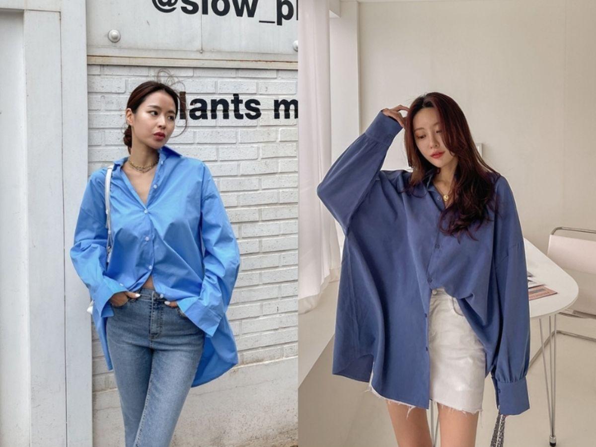 Áo sơ mi oversize là một cách phối đồ nữ theo phong cách casual