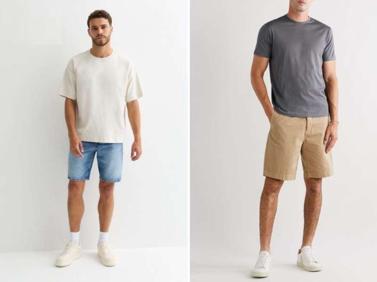Áo Thun Basic + Quần Short Jean - Công Thức Vàng Không Bao Giờ Lỗi Mốt
