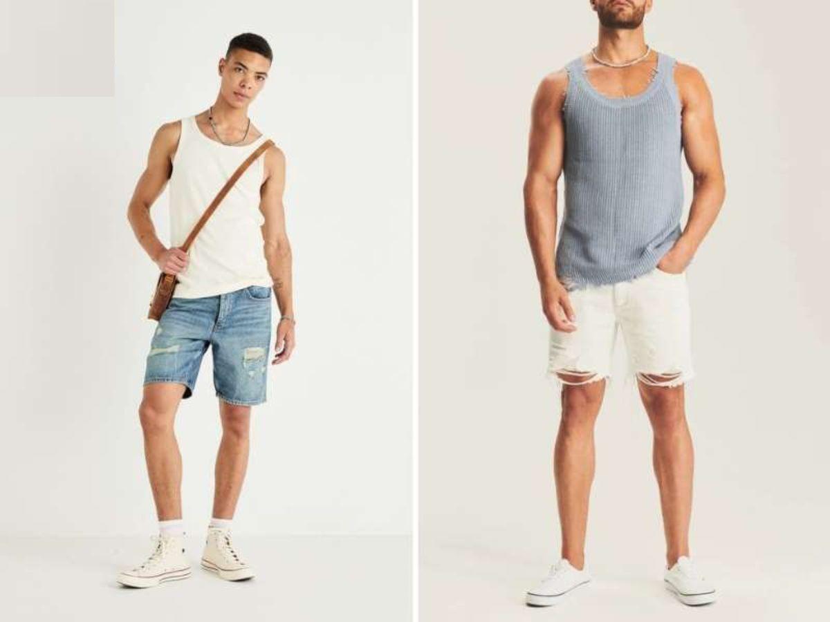 Áo Ba Lỗ/Tank Top + Quần Short Thể Thao/Vải Gió - Thoải Mái Tối Đa